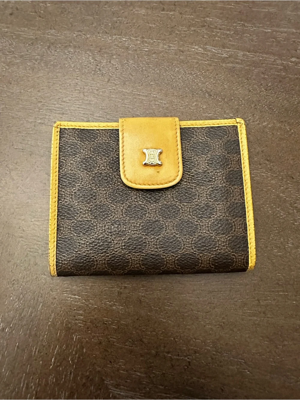 Celine Macadam Triumph compact bifold wallet- Vintage Unisex